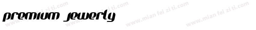 premium jewerly字体转换